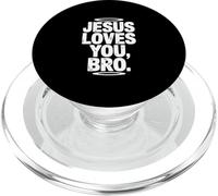Gesù ti ama, fratello, umorismo cristiano ispiratore PopSockets PopGrip per MagSafe