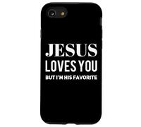Gesù ti ama ma io sono il suo preferito divertente cristiano Cristo Custodia per iPhone SE (2020) / 7/8