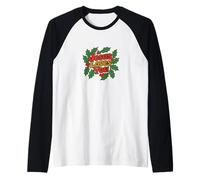 Gesù Ti AMA Natale Cristiano Gesù Cristiano Maglia con Maniche Raglan