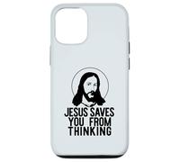 GESÙ TI SALVA DAL PENSARE Divertente meme ateo Custodia per iPhone 12/12 Pro