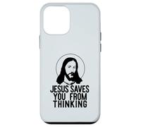 GESÙ TI SALVA DAL PENSARE Divertente meme ateo Custodia per iPhone 12 mini