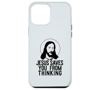 GESÙ TI SALVA DAL PENSARE Divertente meme ateo Custodia per iPhone 12 Pro Max