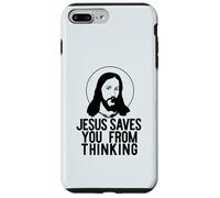 GESÙ TI SALVA DAL PENSARE Divertente meme ateo Custodia per iPhone 7 Plus/8 Plus