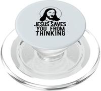 GESÙ TI SALVA DAL PENSARE Divertente meme ateo PopSockets PopGrip per MagSafe