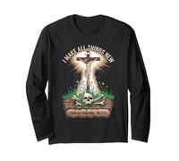 Gesù Tshirt Maschile Donne Christianità Cristo Cross Maglia a Manica