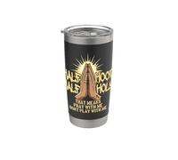Gesù Tshirt Uomo Donna Cristianesimo Cristo Croce Croce Bicchiere termico in acciaio inox doppia parete