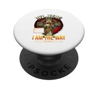 Gesù Tshirt Uomo Donna Cristianesimo Cristo Croce Croce PopSockets PopGrip Adesivo