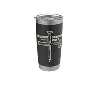 Gesù Tshirt Uomo Padre Cristianesimo Cristo Croce Croce Bicchiere termico in acciaio inox doppia parete