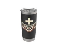 Gesù Tshirt Uomo Padre Cristianesimo Cristo Croce Croce Bicchiere termico in acciaio inox doppia parete