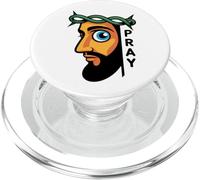 Gesù vede tutto - Prega divertente Fede cristiana PopSockets PopGrip per MagSafe