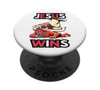 Gesù vince 1 Corinzi 15 55 Zaccaria 14 4 PopSockets PopGrip Adesivo