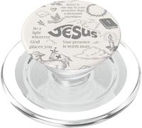 Gesù vive la fede cristiana Versetto della Bibbia spirituale PopSockets PopGrip per MagSafe