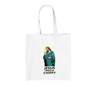 Gesù Was A Chippy - Borsa Tote IN Tela - Religion Carpentiere
