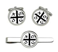 Gesuita Amdg Ad Majorem Dei Gloriam Gemelli E Fermacravatta Set
