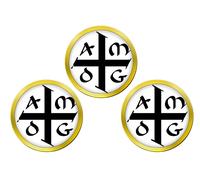 Gesuita Amdg Ad Majorem Dei Gloriam Palla da Golf Marcatori