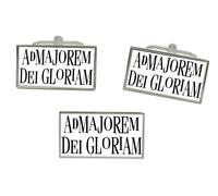 Gesuita Amdg Ad Majorem Dei Gloriam Rettangolo Gemelli E Fermacravatta Set