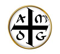 Gesuita Amdg Ad Majorem Dei Gloriam Spilla