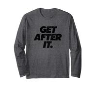 Get After It Inspirational Motivational Discipline Workout Maglia a Manica