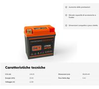 GET BATTERIA LITIO SPECIFICA OFF ROAD CCA 140 PER KTM SX-F 250 350 450 2016 2017