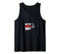 Get Fit Don't Quit Motivazione Fitness Canotta