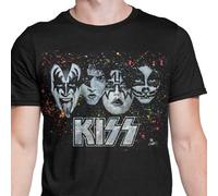 Get Giù Arte Gda KISS Viso Bianco Sporco Metallo Musica Rock Fascia Uomo Camicia