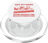 Get In Loser Karl Marx Friedrich Engels Socialista Comunista PopSockets PopGrip per MagSafe