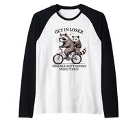 Get In Loser Trouble Non si farà procione opossum Maglia con Maniche Raglan