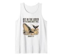 Get in Loser We're Doing God's Will Bibbia Cristiana Divertente Canotta