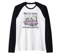 Get in Loser We're Going Haunting Skeleton Design Maglia con Maniche Raglan