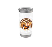 Get In My Belly Cool Turkey Divertente Ringraziamento Bicchiere termico in acciaio inox doppia parete