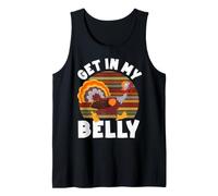 Get in My Belly Cool Turkey Divertente Ringraziamento Canotta