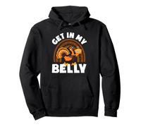 Get in My Belly Cool Turkey Divertente Ringraziamento Felpa con Cappuccio