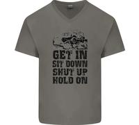 Get In Sit Down 4X4 Off Roading Road Divertente Maglietta In Cotone A V Per Uomo