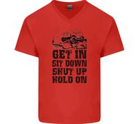 Get In Sit Down 4X4 Off Roading Road Divertente Maglietta In Cotone A V Per Uomo