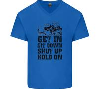 Get In Sit Down 4X4 Off Roading Road Divertente Maglietta In Cotone A V Per Uomo