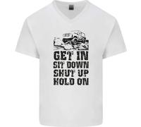 Get In Sit Down 4X4 Off Roading Road Divertente Maglietta In Cotone A V Per Uomo