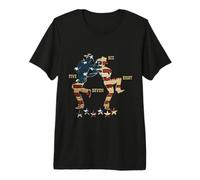 Get in The Line Dance Country - Danza da Uomo Maglietta Premium