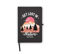 Get Lost In Nature - Quaderno con pagine bianche, copertina in ecopelle, agenda, diario, quaderno di lavoro