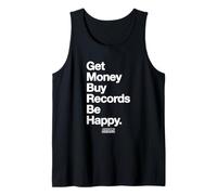 Get Money Buy Records Be Happy. Amanti del Vinile Canotta