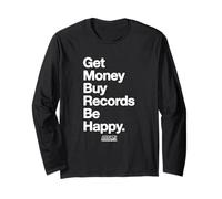 Get Money Buy Records Be Happy. Amanti del Vinile Maglia a Manica