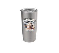GET MY MOUNTAIN FIX. LE MONTAGNE SONO INCREDIBILI. Bicchiere termico in acciaio inox doppia parete