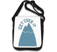 Get Over It Mountain Top Graphic Borsa a tracolla bianca