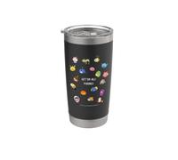 [GET PORING] Tutti i mostri Collezione Pixel Artwork_B Bicchiere termico in acciaio inox doppia parete