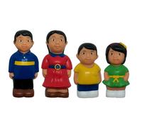 Get Ready Kids Figurine 5 pollici Famiglia asiatica Set di 4
