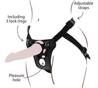 GET REAL - IMBRACATURA DA PIACERE CON CINTURINO NERA