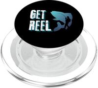Get REEL - Big Fish per pescatori, grafica all'aperto del pescatore PopSockets PopGrip per MagSafe