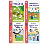 Get Set Maths Bundle for Counting, Adding and Subtracting, Shape and Pattern and Space and Measure: 4 Books, EYFS, Ages 4-5 (Reception)