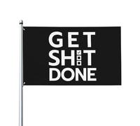 Get Shit Done Bandiera Colore Vivido Flag Robuste Bandiere Per Feste Prato Giardino 3X5Ft