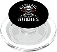 Get The Hell Out Of My Kitchen | Scheletro cuoco divertente chef PopSockets PopGrip per MagSafe