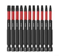 Get The Job Done con 11 PCS Hollow Magnetico per Torx Cacciavite Bit Set T40 per la lavorazione del legno (100mm)